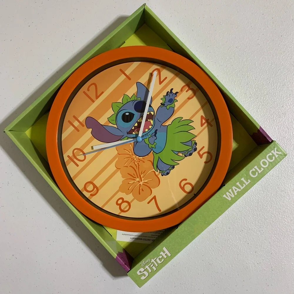 Disney Stitch Analog Wall Clock-NIB